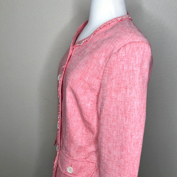 Luciano Dante Light Red Suit Blazer coat jacket - Picture 5 of 7